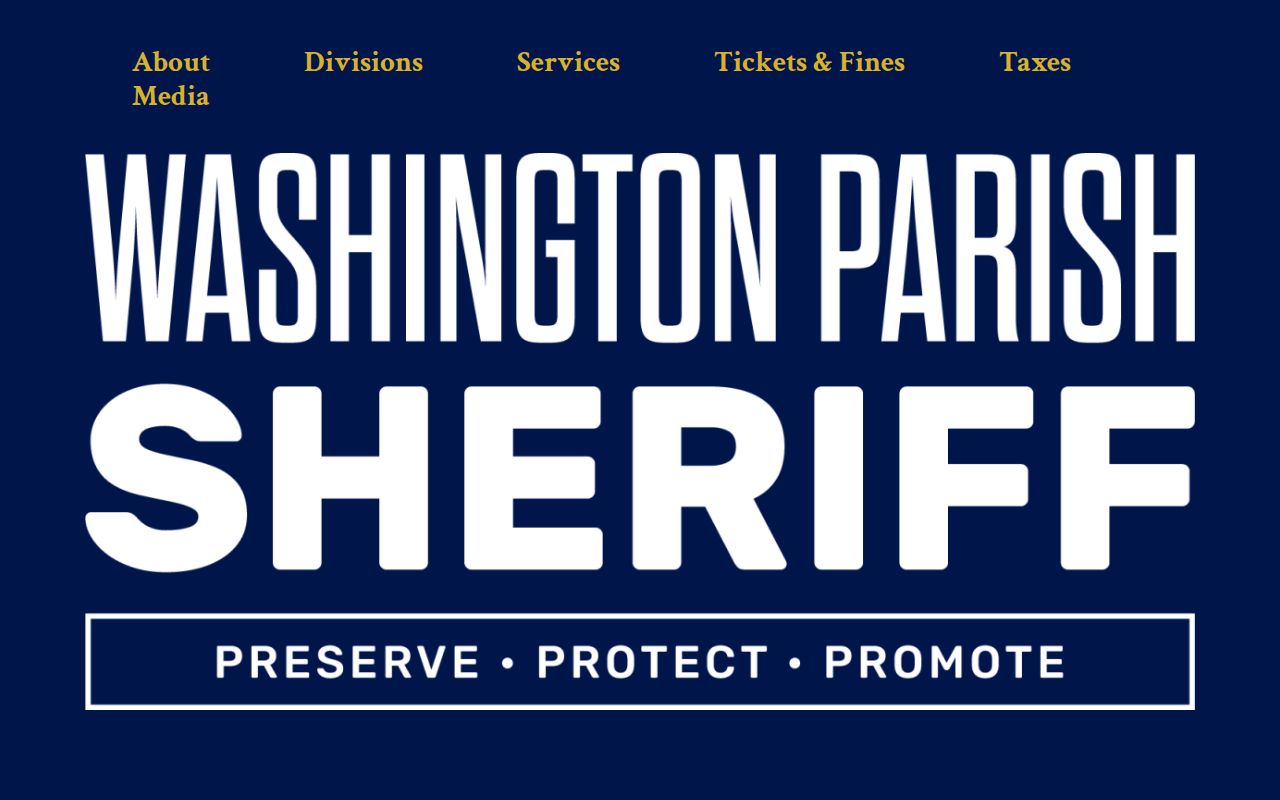 Washington Parish Jail release records and Corrections page