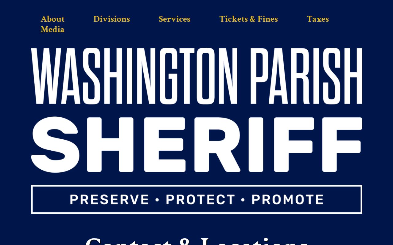 Washington Parish Jail release records contact information